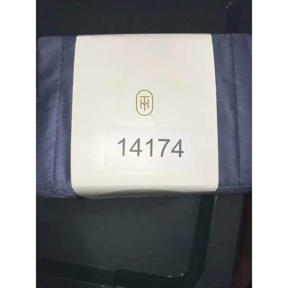 Threshold KING 400 Thread Count Performance Flat Sheet Metallic Blue NEW - Picture 3 of 3